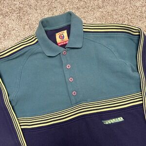 Vintage JNCO Long Sleeve Rugby Polo Men Size Large Sub Urban Thread Works‎ USA